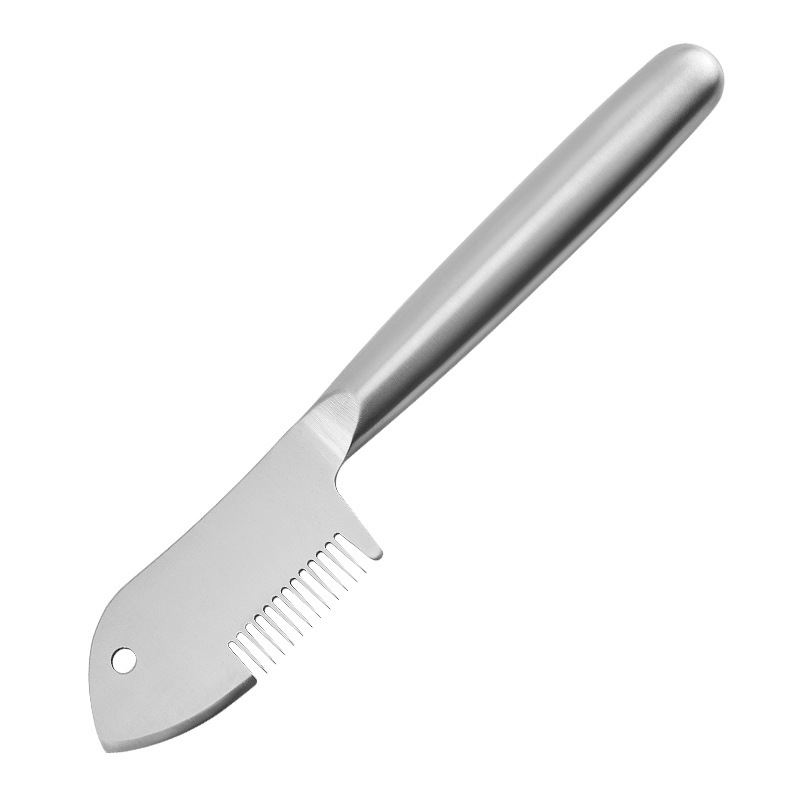 New two-in-one all-purpose scallion shreds, scallion flower and shreds cutter, multi-functional shreds scraper, kitchen stainless steel small tool Item Picture