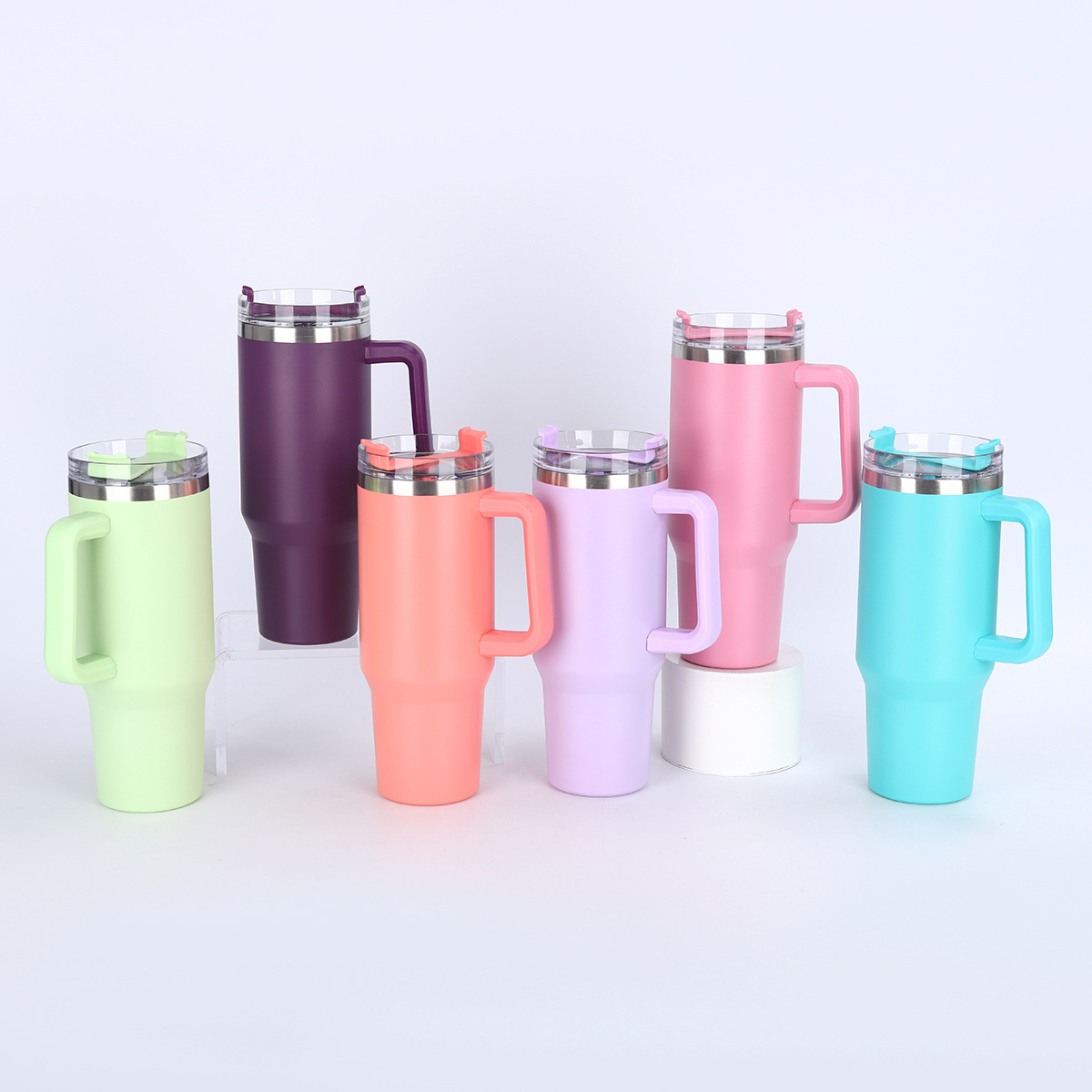 Cross-border 40oz handle car cup, 304 stainless steel ice king cup, outdoor portable large-capacity vacuum insulated cup details Picture