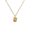 A matte gold metal Maneki Neko pendant necklace with a simple and fashionable design from Japan and South Korea, exuding a light luxury and versatile style for daily use Application Scenario