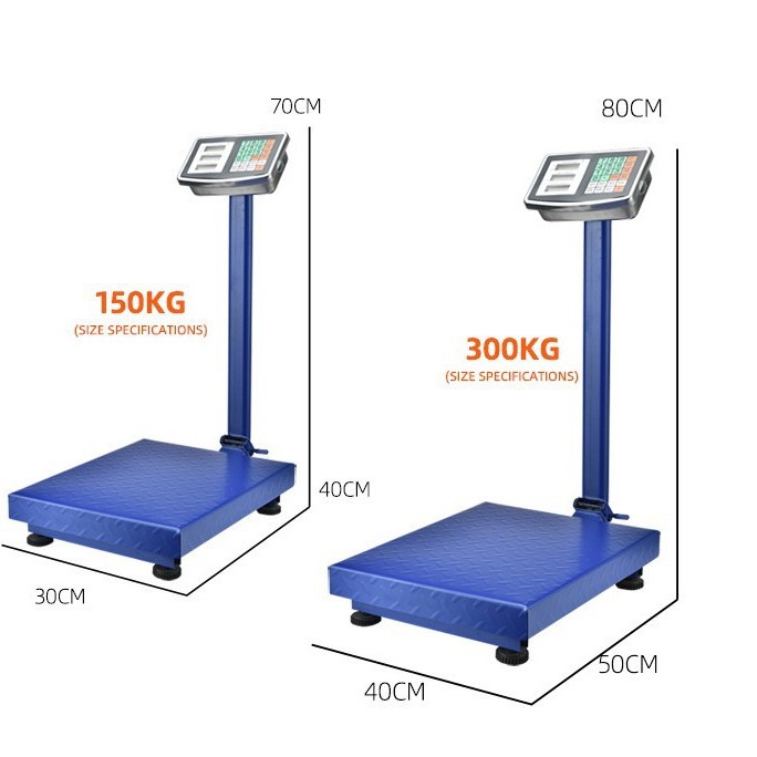 English version TCS pricing scale 100kg electronic scale 300kg pricing folding platform scale kg/ib pricing scale floor-standing scale
