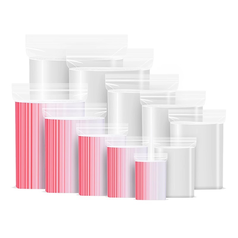 Self-sealing bags, transparent thickened food-grade plastic bags, PE sealed bags, large packaging bags, 20-micron plastic sealed bags Item Picture