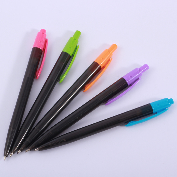 Press the black rod ballpoint pen 572 plastic ballpoint pen, oil pen, Tianfeng advertising pen details Picture