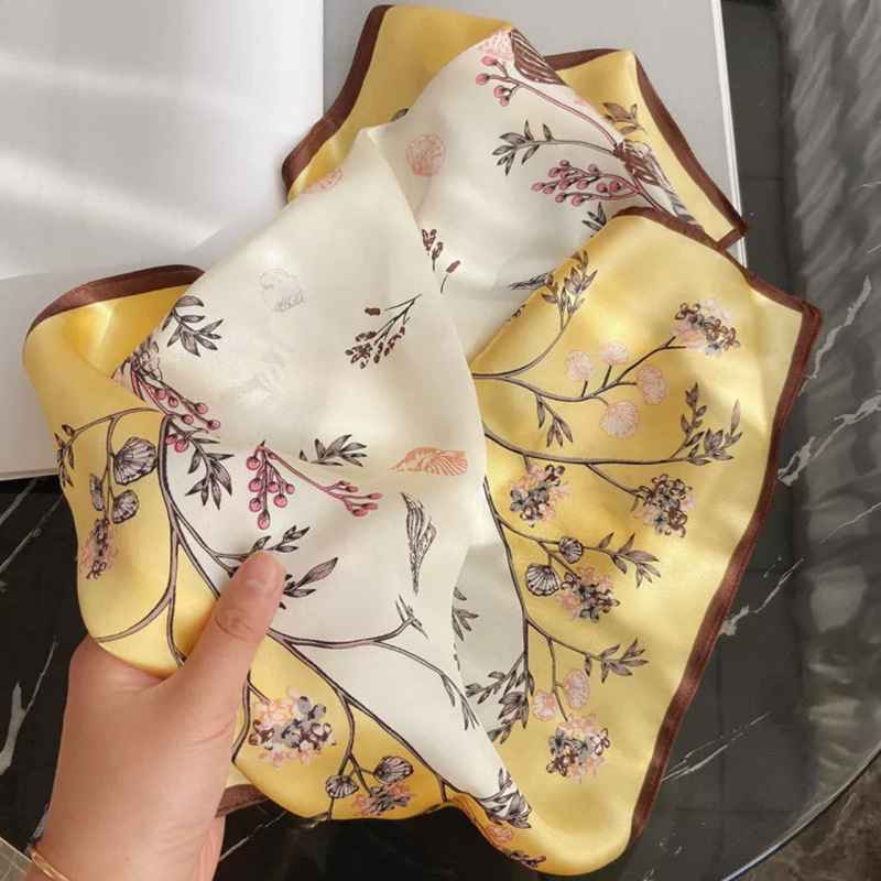 真丝围巾/外发/大号沙滩围巾/真丝丝巾/国风丝巾产品图
