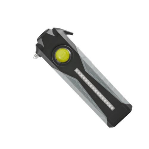 Cross-border new COB work light, multi-functional maintenance light, red and blue light warning light, USB charging safety hammer, emergency light details Picture