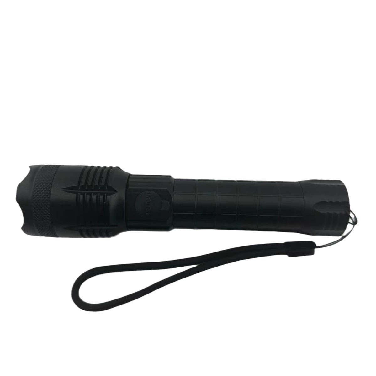 新款亚马逊跨境伸缩手多灯珠电筒白激光Type-C作战强光手电筒批发白底实物图