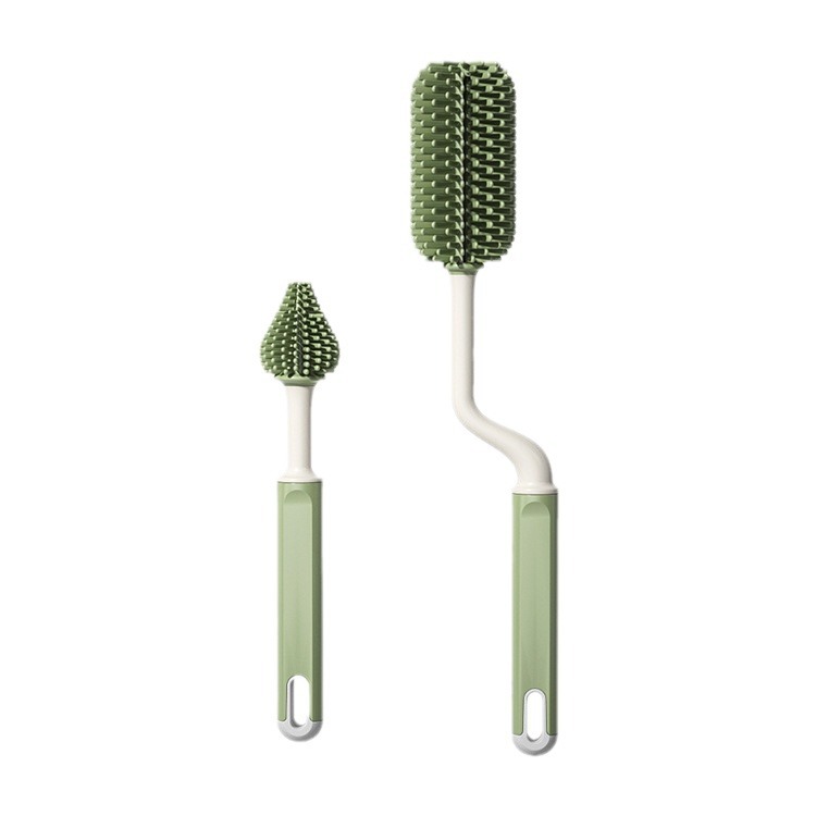 奶瓶刷套装清洁工具软毛刷婴儿用品消毒配件白底实物图