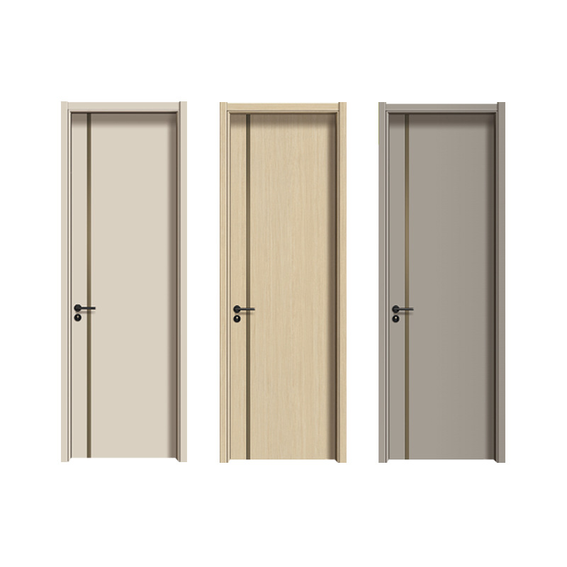 PET卧室门家用肤感实木复合平开房间门碳晶门室内静音门