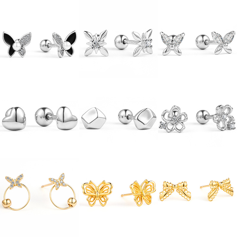 耳钉/新款/耳环/钛钢耳钉/10k金耳钉产品图