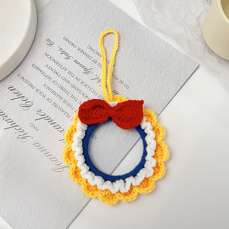 手工diy毛线针织挂件 卡通汽车挂件圣诞吊饰挂饰创意礼物送闺蜜细节图