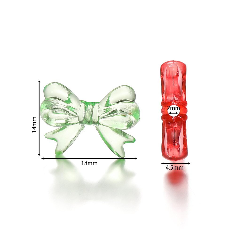 diy mobile phone chain, handcrafted material accessories, acrylic transparent bow, colorful candy colors, cute butterfly beads details Picture