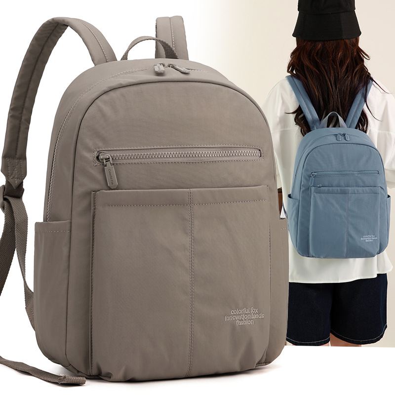 This foreign trade backpack for women is ultra-light and water-resistant. It is a travel and mountaineering backpack that can be used to carry a suitcase or schoolbag Item Picture