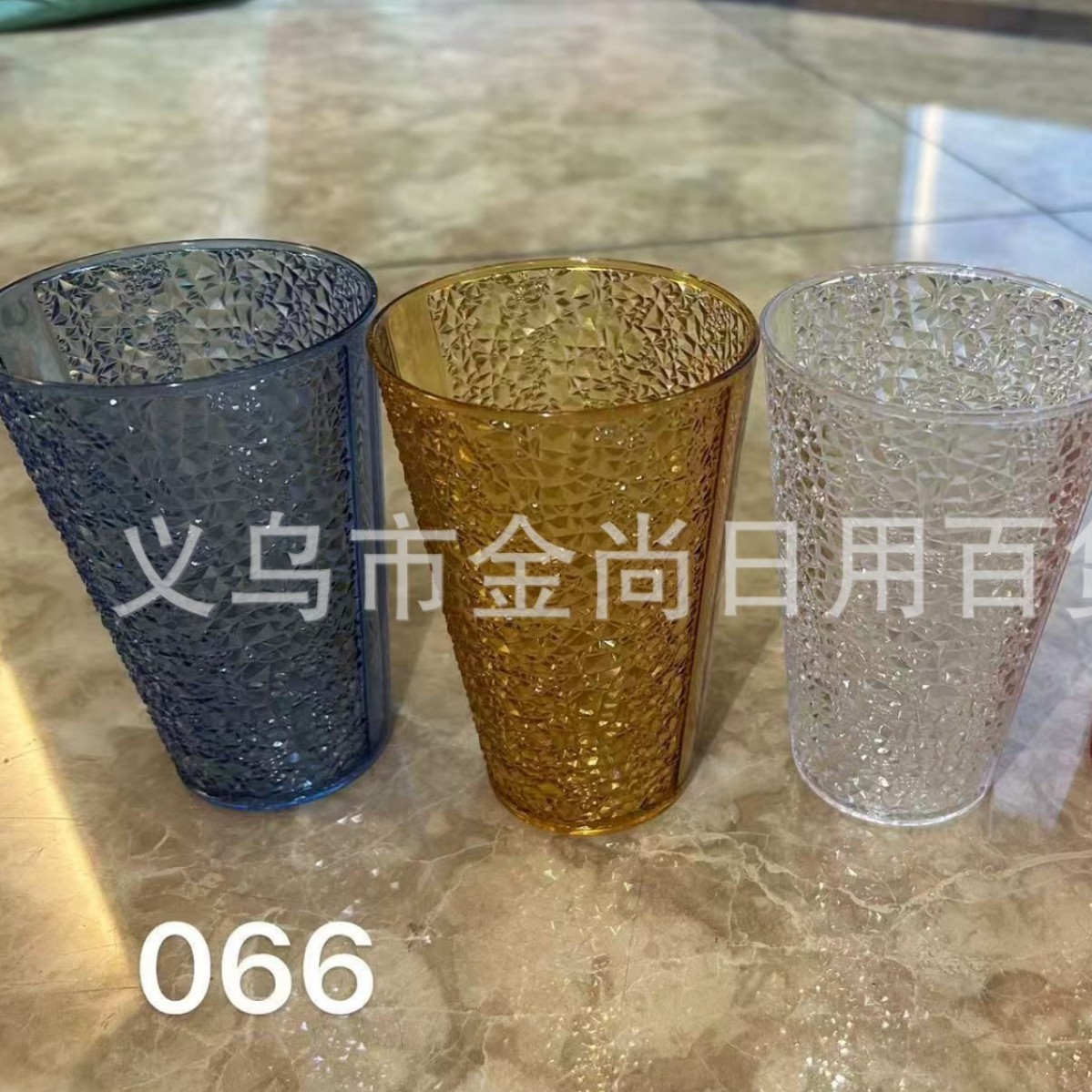 Colorful water pattern beverage cup, brushing cup, rim cup with gold edge, creative cup, foreign trade plastic cup, mixed color rim cup, simple design