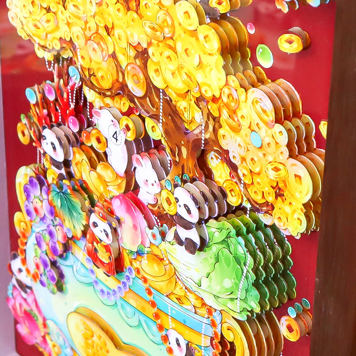 装饰画/壁画卧室/宋锦/工艺画/装饰画五区细节图