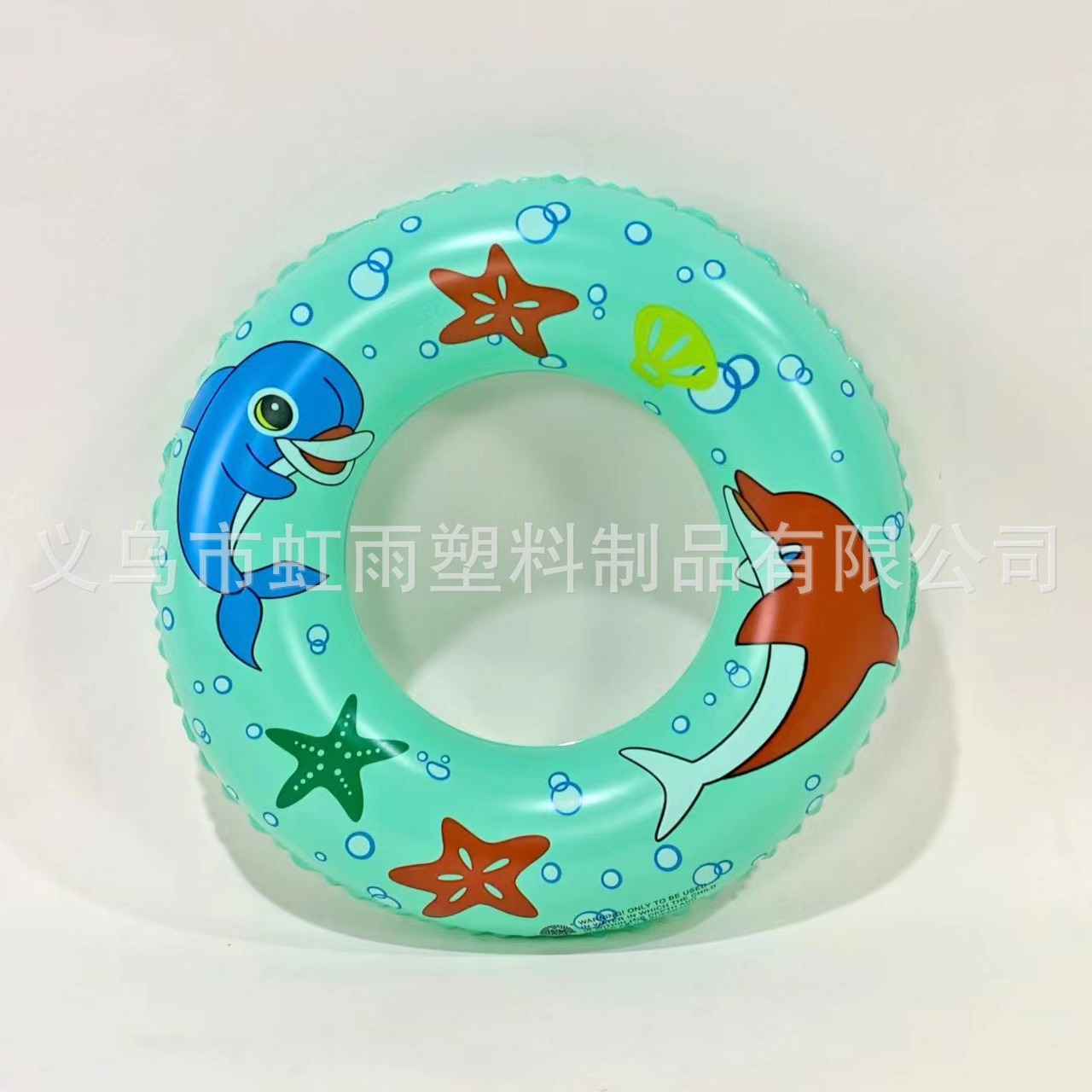 Factory direct sales of children's swimming rings, inflatable PVC life rings for children under 5 years old, 50# dolphin rings details Picture
