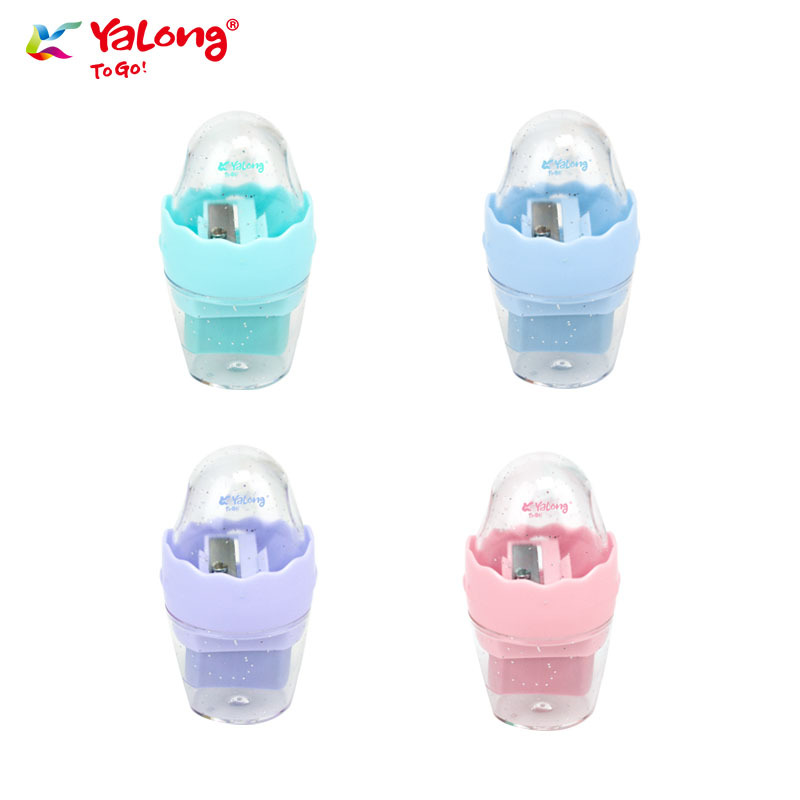 跨境厂家批发直销儿童文具卷笔刀转笔刀削铅笔创意卷笔器定制白底实物图