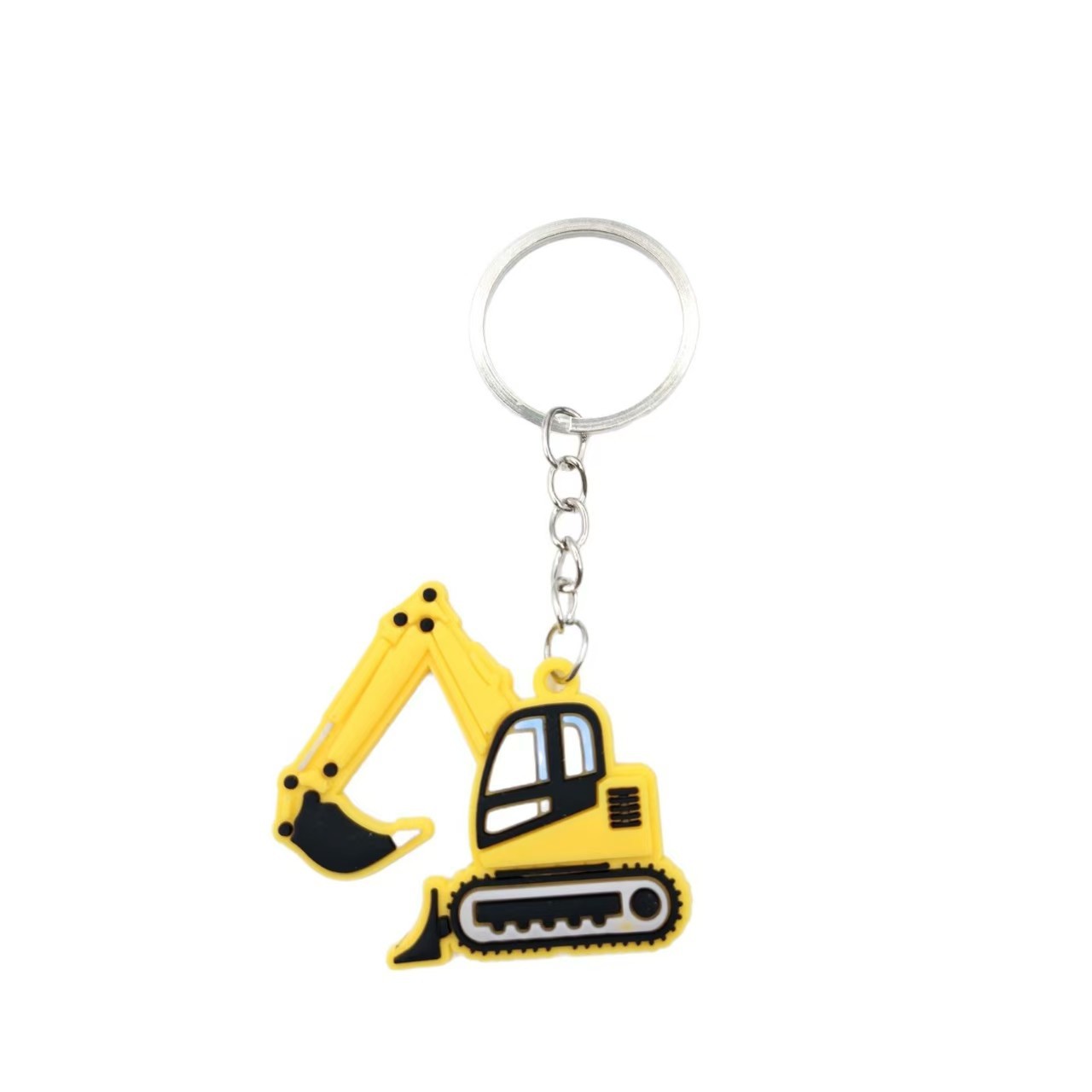 Wholesale of cross-border excavator cartoon keychains, PVC soft rubber key chains, pendants and small gifts for school students Application Scenario