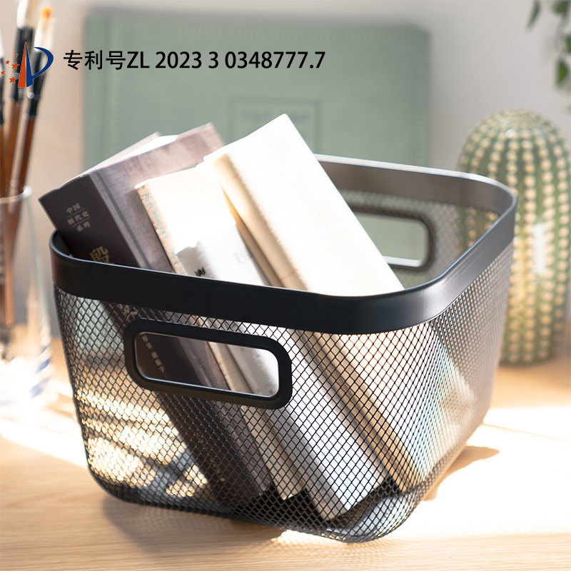 现货厂家外贸出口金属铁艺收纳篮置物篮多功能零食水果篮子杂物筐