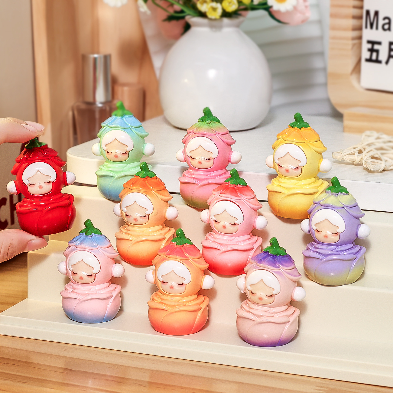 钥匙扣/钥匙扣玻璃/亚克力钥匙扣/拉布布/可爱钥匙扣挂件细节图