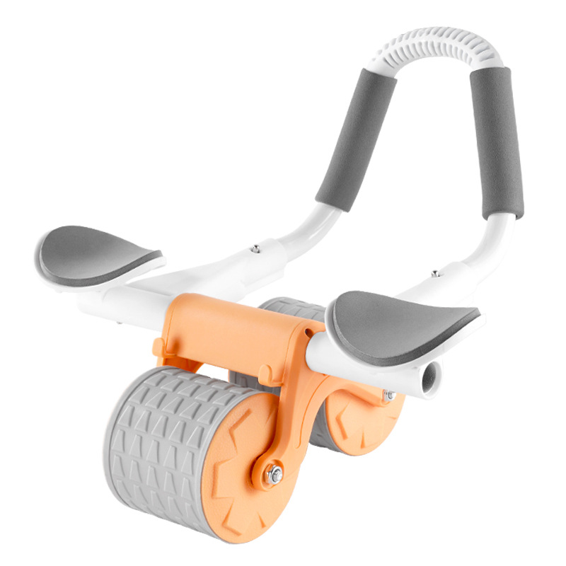 The automatic rebound abdominal roller for abdominal contraction and curling exercises can help build abdominal muscles. It is a fitness equipment for men and women to use the elbow support roller for waist and abdomen Item Picture