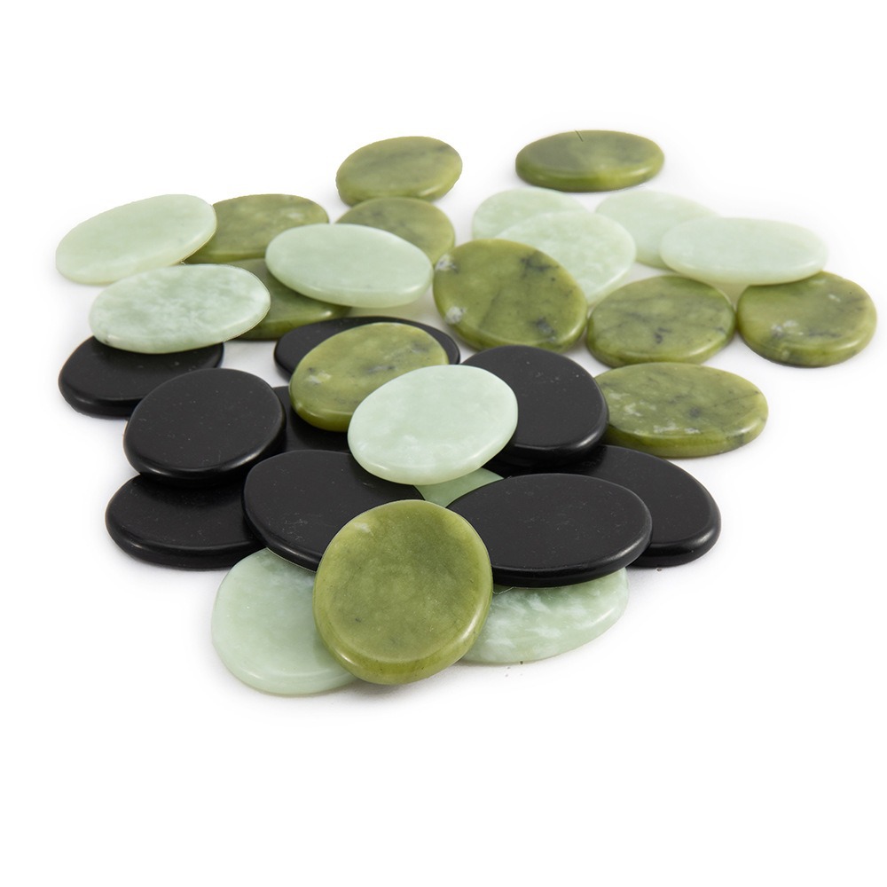 玉石SPA精油能量石背部眼部经络推拿热敷养生按摩神器便携式工具