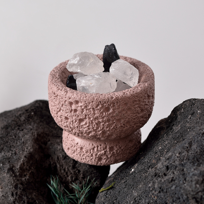 跨境水泥太空纹理香薰蜡烛杯diy蜡烛空杯扩香石无火香氛容器摆件