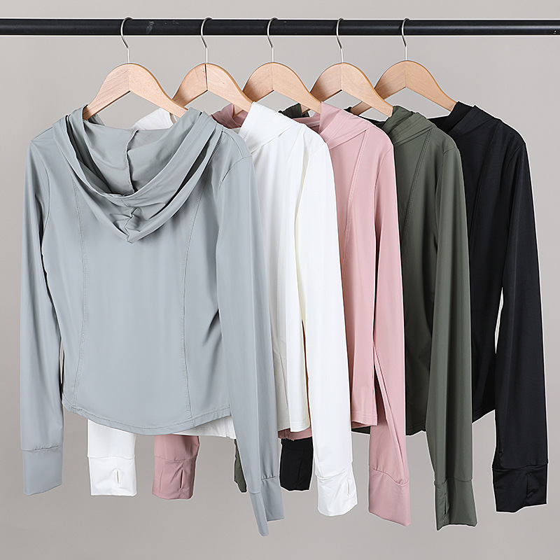 Summer new hooded thin sun-protective clothing, hiking, cycling, quick-drying outdoor fitness sun-protective clothing, ice-feel sun-protective jacket Specification image
