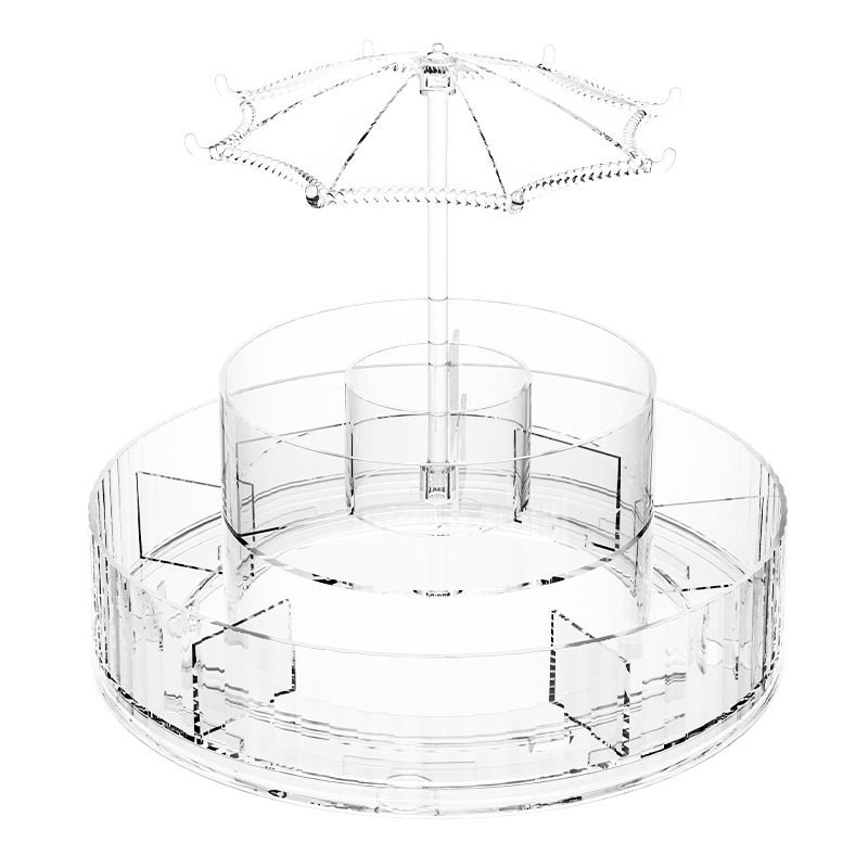 Lipstick storage box, desktop cosmetics, lipstick display stand, thickened transparent essence, eye cream and skin care product rack Application Scenario