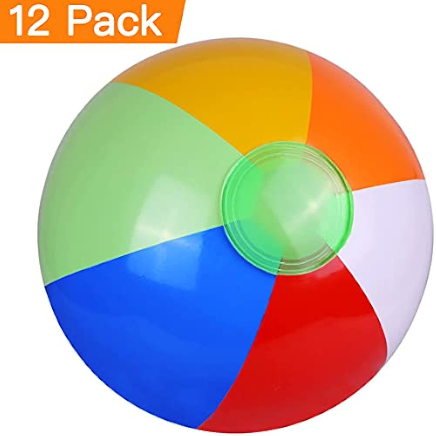 多色沙滩充气排球彩色充气球儿童戏水球沙滩玩具球彩虹球海滩球