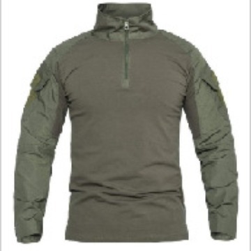 跨境户外黑色战术2蛙服男军迷修身速干蛙服上衣作训服长袖恤