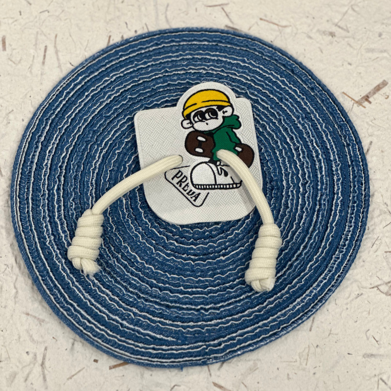New national trend cartoon pattern woven label embroidery patch rope ins clothing, pants and accessories DIY patch patch creative label Specification image