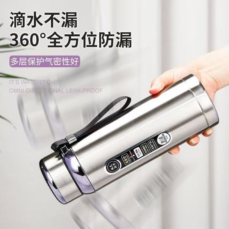 Large-capacity stainless steel insulated cups, men's and women's insulated tea cups, outdoor portable car office teapots and water cups Specification image