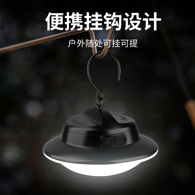 New cross-border rechargeable portable hook emergency lighting camping lamp, waterproof outdoor camping lamp, horse lamp details Picture