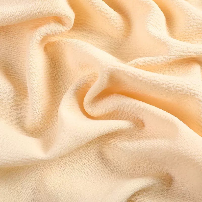 In stock: ant fabric polyester ammonia bubble jacquard high-elastic wrinkled fabric texture knitted fabric casual wear halter dress