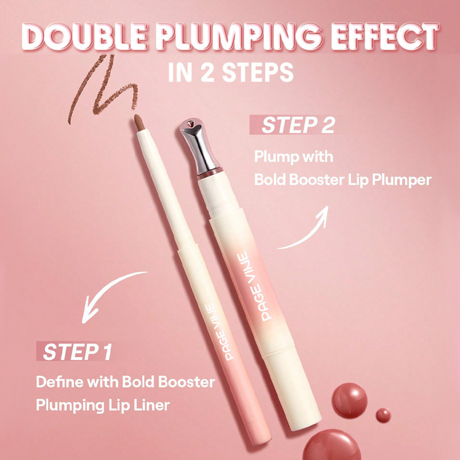 Cross-border beauty PAGE VINE Dynamic Ultra-Fine Lip Liner Pen Smooth, quick-drying, long-lasting, waterproof and non-stick cup lip liner pen details Picture