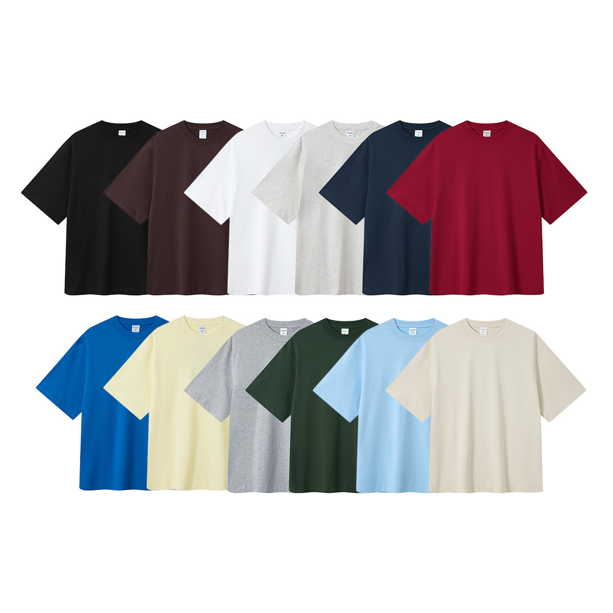 CHAOKEY men's short-sleeved T-shirt is trendy, fashionable, loose, Korean-style, quick-drying, antibacterial, cool, breathable, and available in multiple colors for display Item Picture
