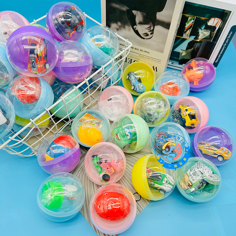 75mm扭蛋抖音爆款娃娃模型混装扭蛋球马卡龙色儿童创意扭扭蛋批发产品图