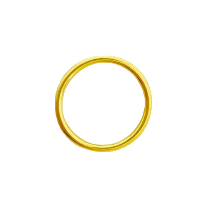 Ancient-style inherited imitation gold plain ring smooth surface ring, Vietnamese sand gold solid closed plain ring ring that does not fade for a long time Item Picture