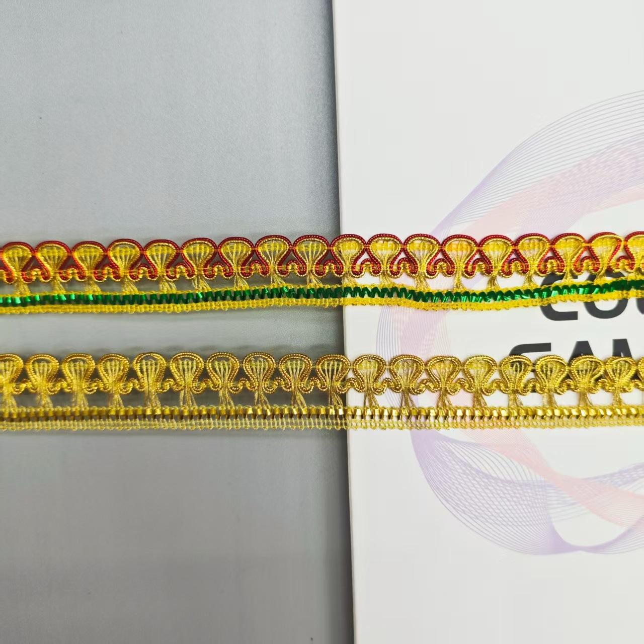 花边/牙边折邹花边/服装辅料/蕾丝花面料/手工产品图