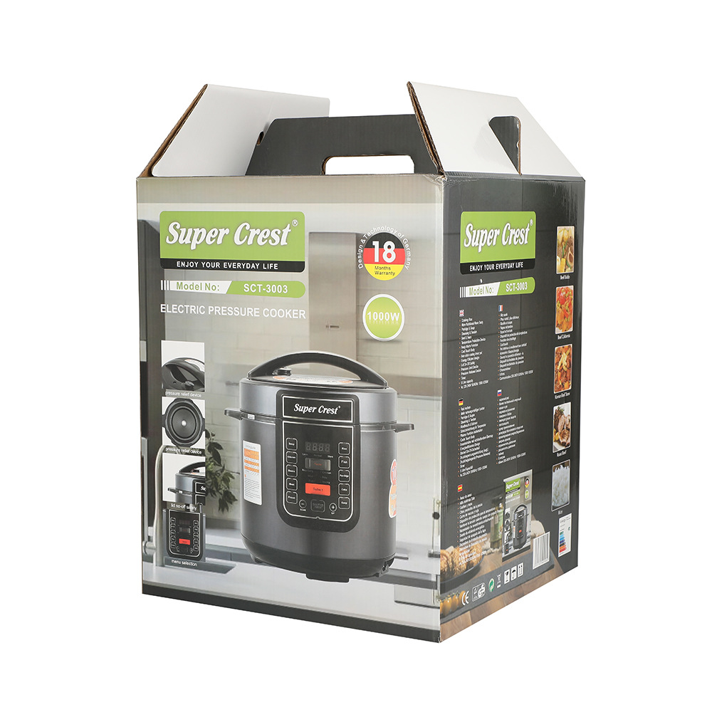 The new 6L large-capacity household multi-functional rice cooker features a non-stick inner pot and an intelligent preset automatic electric pressure cooker Item Picture
