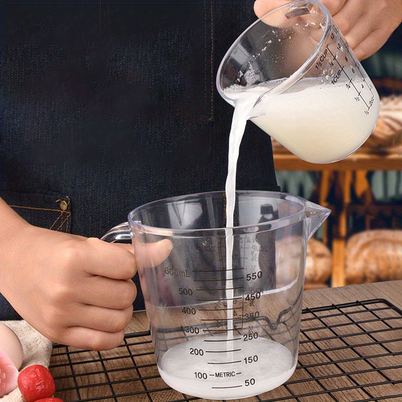 厨具 新品厨房用具烘焙工具刻度塑料量杯容器大容量透明烘焙量杯