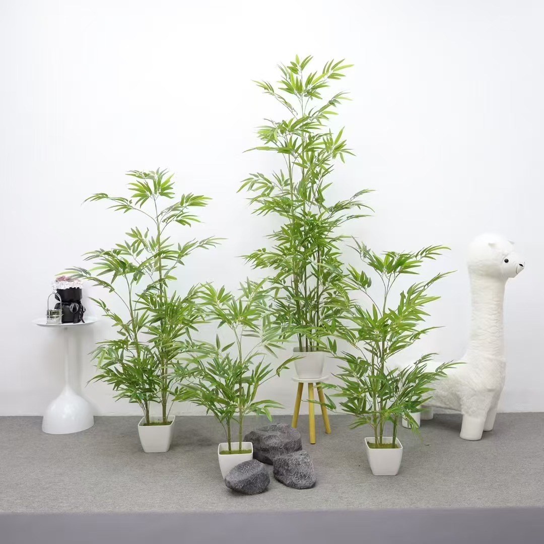 仿真竹子室内外装饰假竹子园林造景仿真绿植高级感客厅竹子盆栽