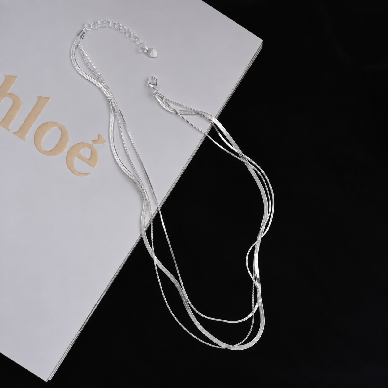 S925 sterling silver three-layer snake bone chain necklace for women, ins collarbone chain, minimalist and cold style, light luxury and high-end feel Application Scenario