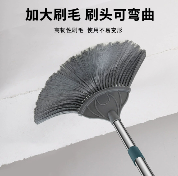 家用简约天花板棚长杆扫把屋顶除尘扫帚墙面蜘蛛网灰尘清洁大扫除