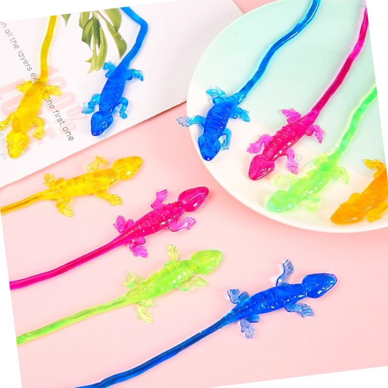 Venting lizard, gecko, wall-climbing Spider-Man, sticky, nostalgic classic toys for the 80s generation, children's gifts, street stall gifts details Picture