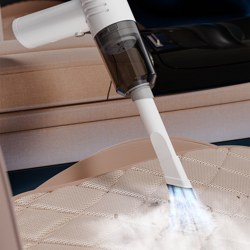 Wireless charging car vacuum cleaner, handheld car supplies, portable small desktop vacuum cleaner, high suction power details Picture
