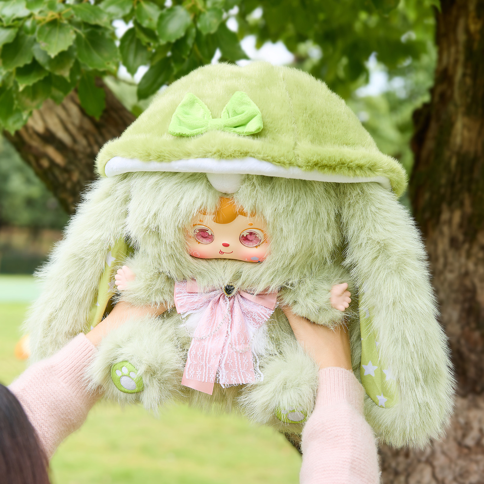 New three-piece plush ear-shaped Fairy Trace 800 plush blind box home bedroom room decoration plush doll arrangement Specification image