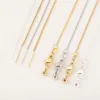 Cross-border universal side chain adjustable necklace Versatile chain lobster clasp diy accessories wholesale for women details Picture