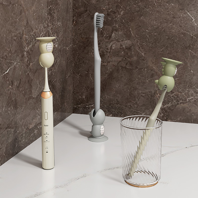 牙刷架硅胶牙刷盒桌面牙刷收纳置物防尘罩多功能便携牙刷套