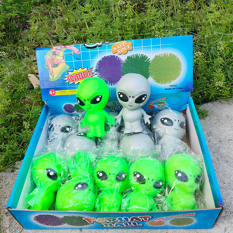 Prank venting alien Squeeze Fun Stress-relieving toys, stress-relieving magic tools, flour balls, children's creative simulation wholesale details Picture