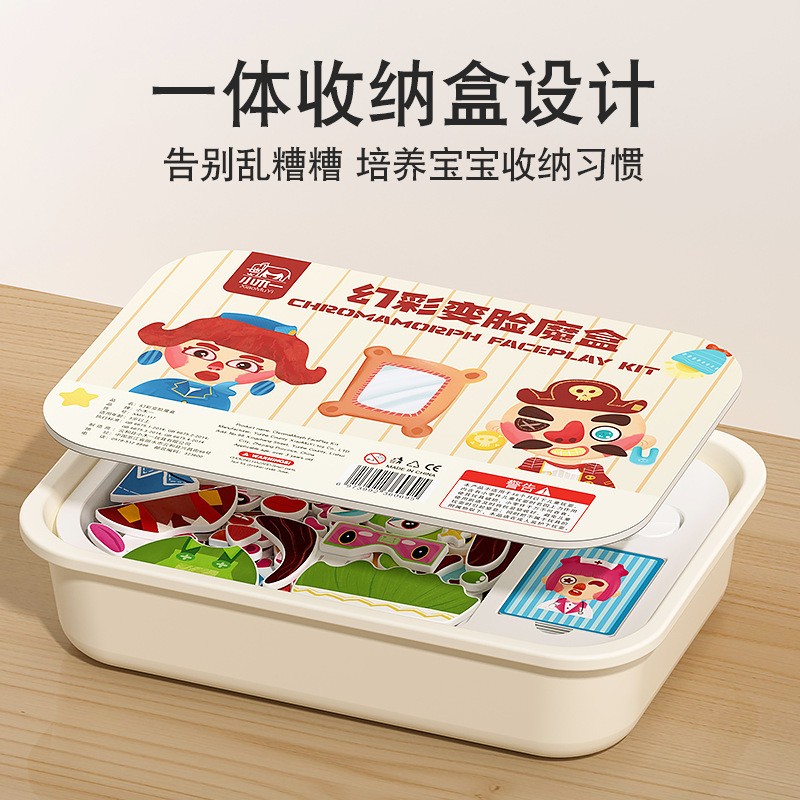 Wholesale of children's early education and intelligence five-sense magnetic jigsaw puzzles, magnetic stickers for changing clothes, and toys for 3-6 years old kindergartens Application Scenario